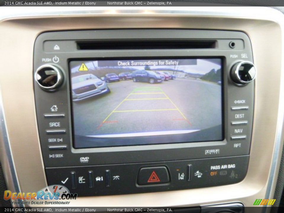 2014 GMC Acadia SLE AWD Iridium Metallic / Ebony Photo #16