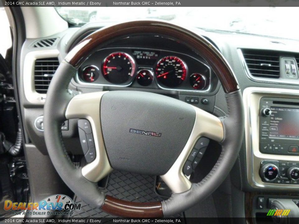 2014 GMC Acadia SLE AWD Iridium Metallic / Ebony Photo #18