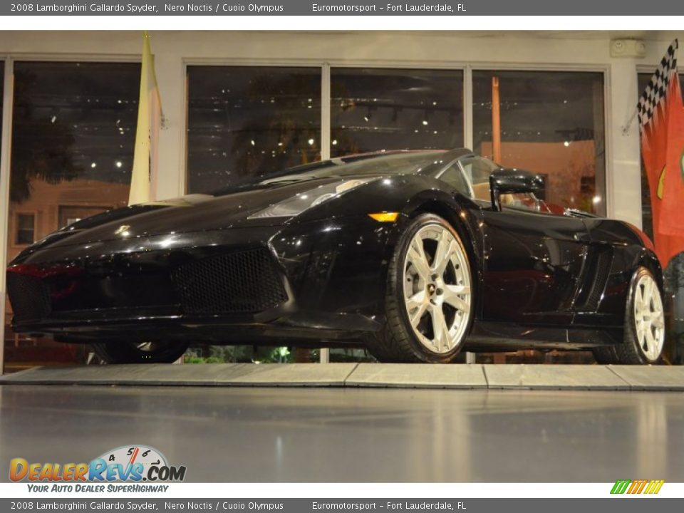 2008 Lamborghini Gallardo Spyder Nero Noctis / Cuoio Olympus Photo #15