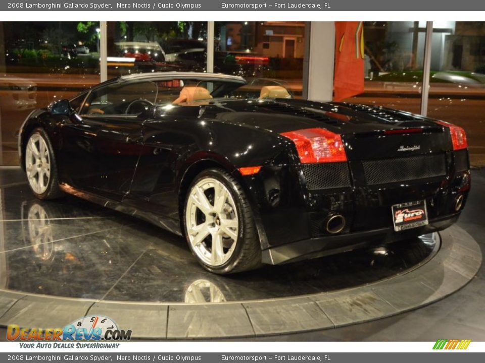 2008 Lamborghini Gallardo Spyder Nero Noctis / Cuoio Olympus Photo #20