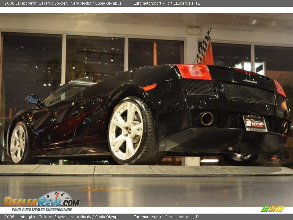 2008 Lamborghini Gallardo Spyder Nero Noctis / Cuoio Olympus Photo #22