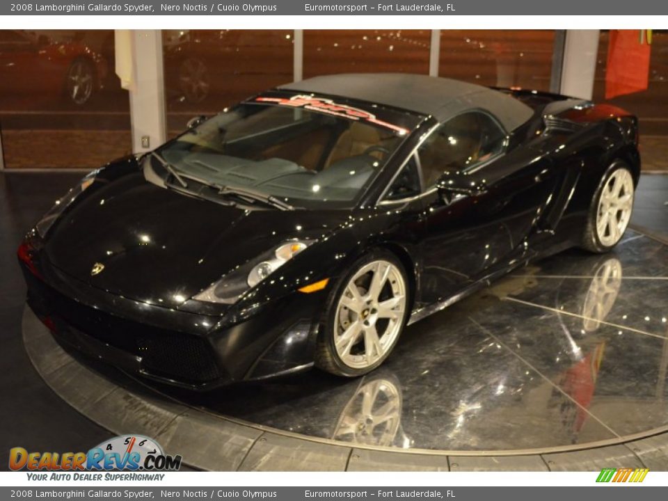 2008 Lamborghini Gallardo Spyder Nero Noctis / Cuoio Olympus Photo #35