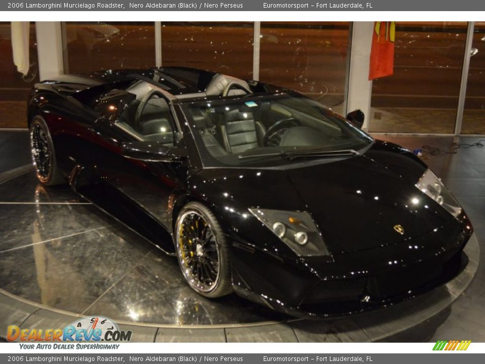 2006 Lamborghini Murcielago Roadster Nero Aldebaran (Black) / Nero Perseus Photo #3