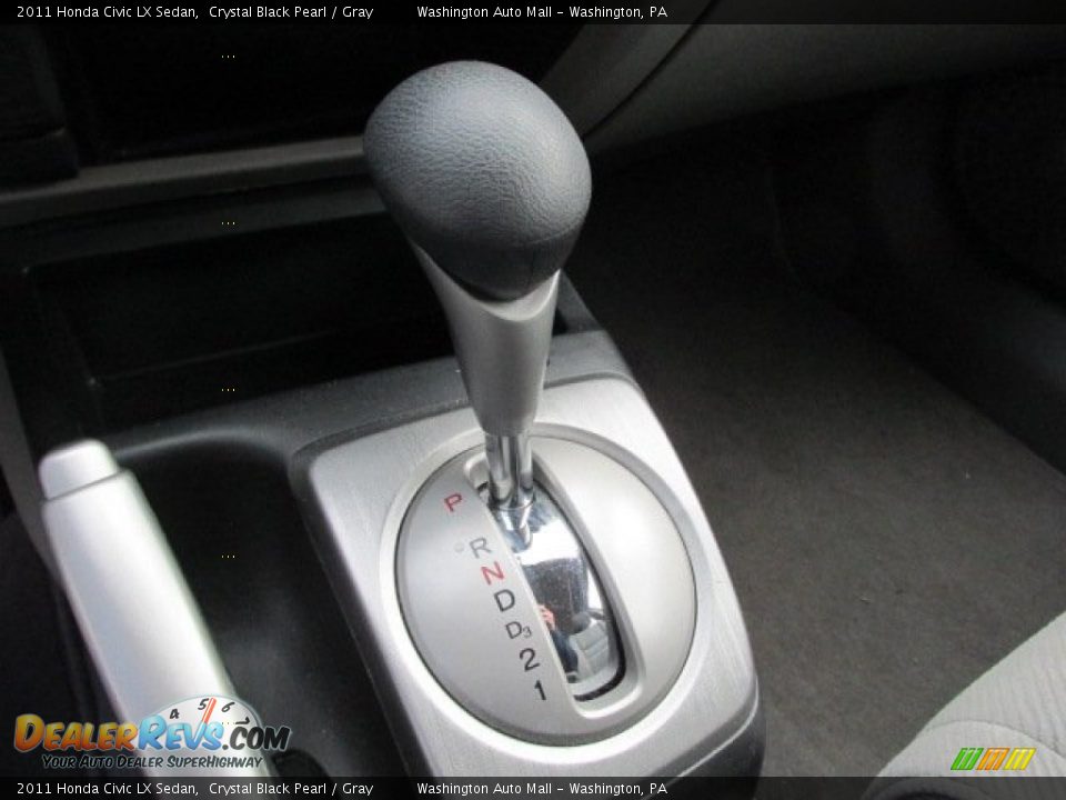 2011 Honda Civic LX Sedan Crystal Black Pearl / Gray Photo #15