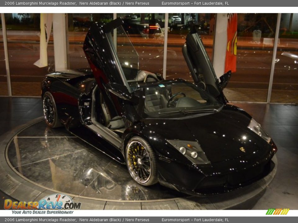 2006 Lamborghini Murcielago Roadster Nero Aldebaran (Black) / Nero Perseus Photo #43
