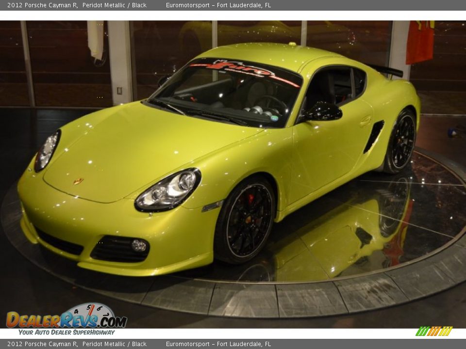 2012 Porsche Cayman R Peridot Metallic / Black Photo #1