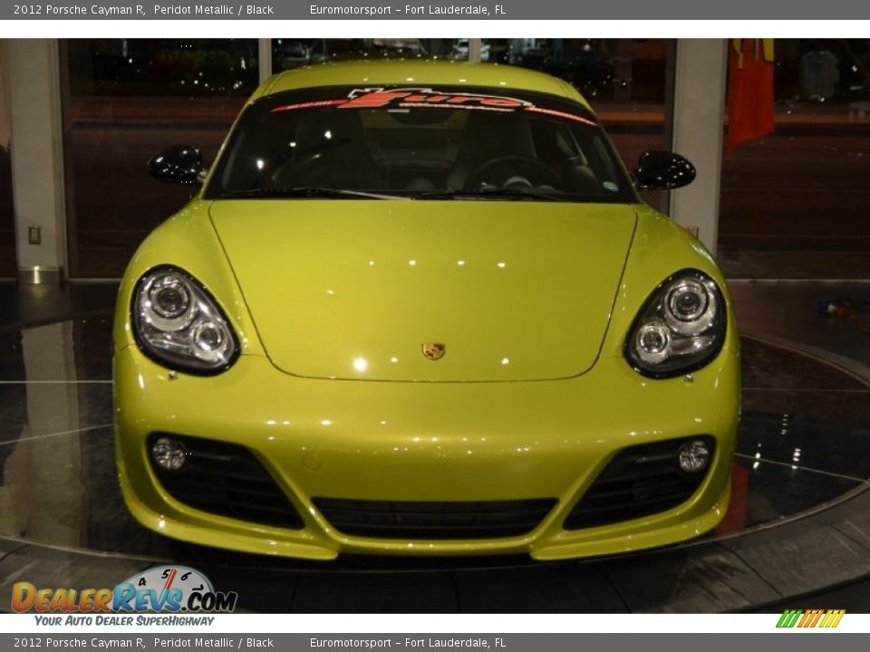 2012 Porsche Cayman R Peridot Metallic / Black Photo #2