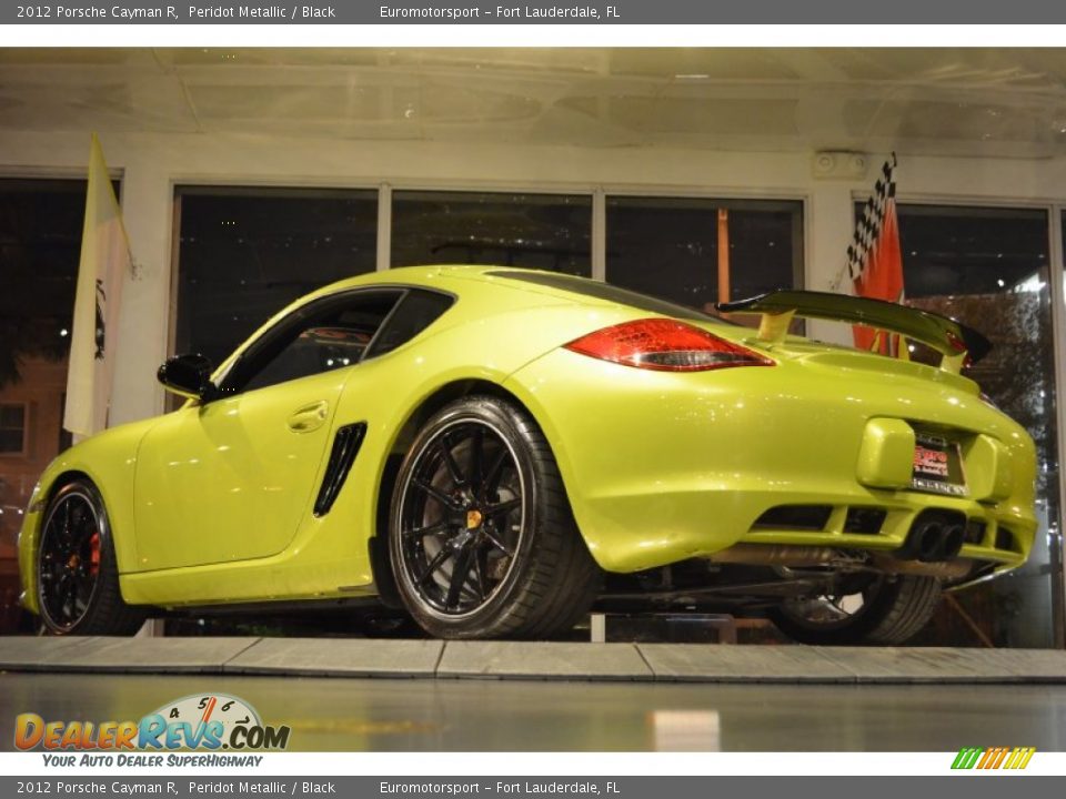 2012 Porsche Cayman R Peridot Metallic / Black Photo #4