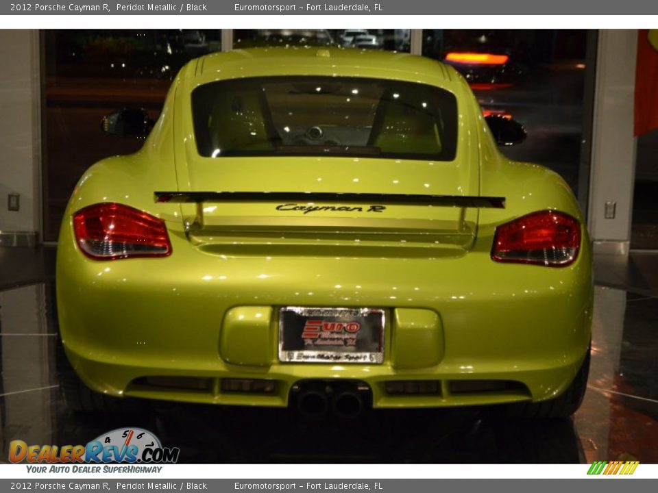 2012 Porsche Cayman R Peridot Metallic / Black Photo #5