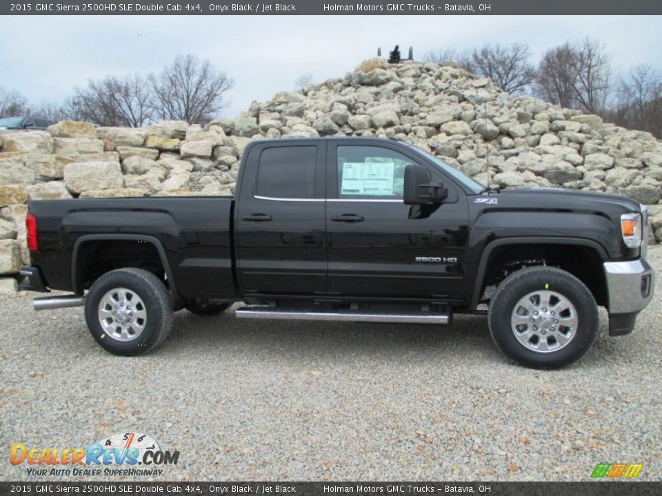 2015 GMC Sierra 2500HD SLE Double Cab 4x4 Onyx Black / Jet Black Photo #1