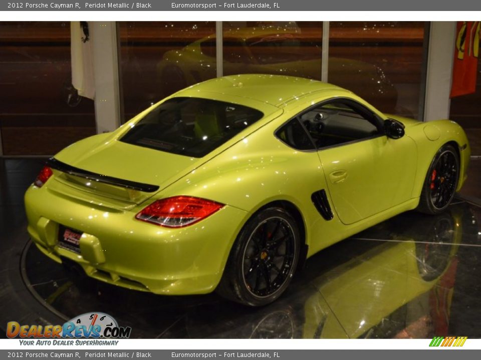 2012 Porsche Cayman R Peridot Metallic / Black Photo #6