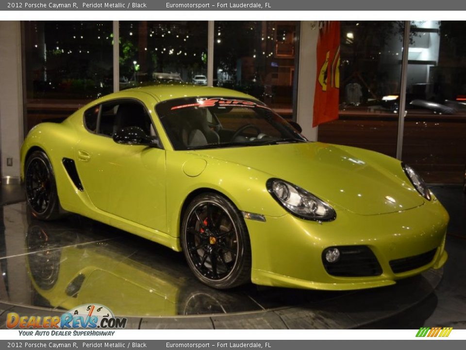 2012 Porsche Cayman R Peridot Metallic / Black Photo #7