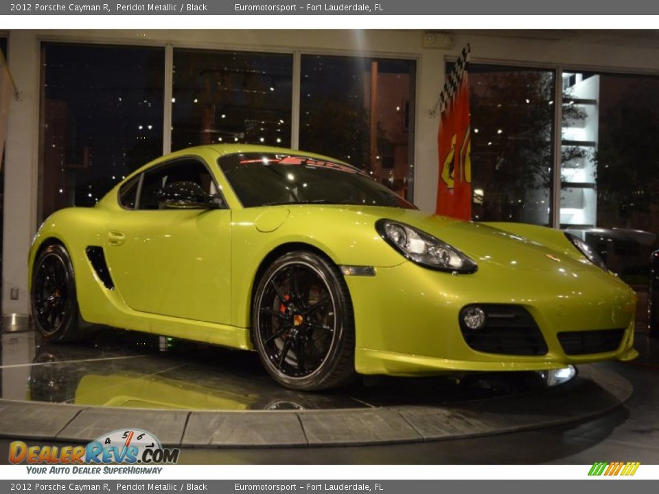2012 Porsche Cayman R Peridot Metallic / Black Photo #8