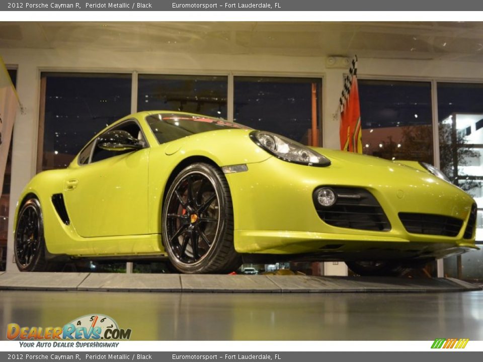 2012 Porsche Cayman R Peridot Metallic / Black Photo #9