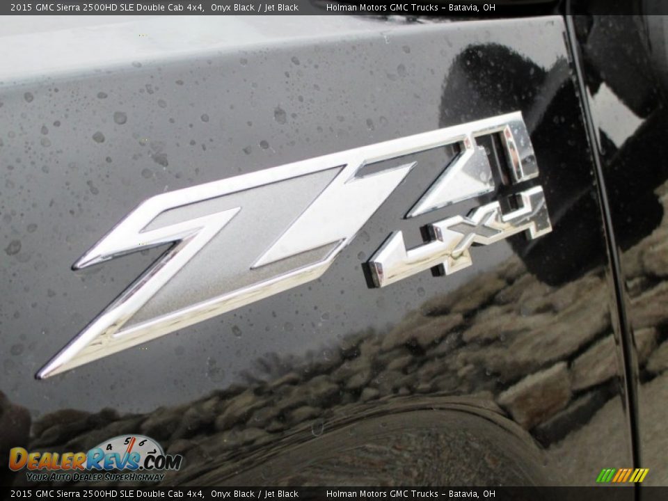 2015 GMC Sierra 2500HD SLE Double Cab 4x4 Onyx Black / Jet Black Photo #6