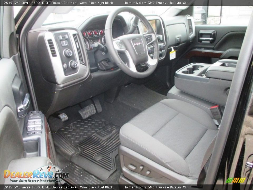 2015 GMC Sierra 2500HD SLE Double Cab 4x4 Onyx Black / Jet Black Photo #8