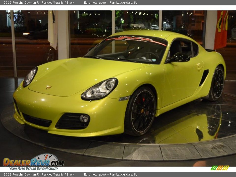 2012 Porsche Cayman R Peridot Metallic / Black Photo #13