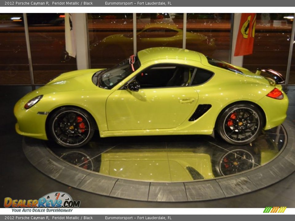 2012 Porsche Cayman R Peridot Metallic / Black Photo #16