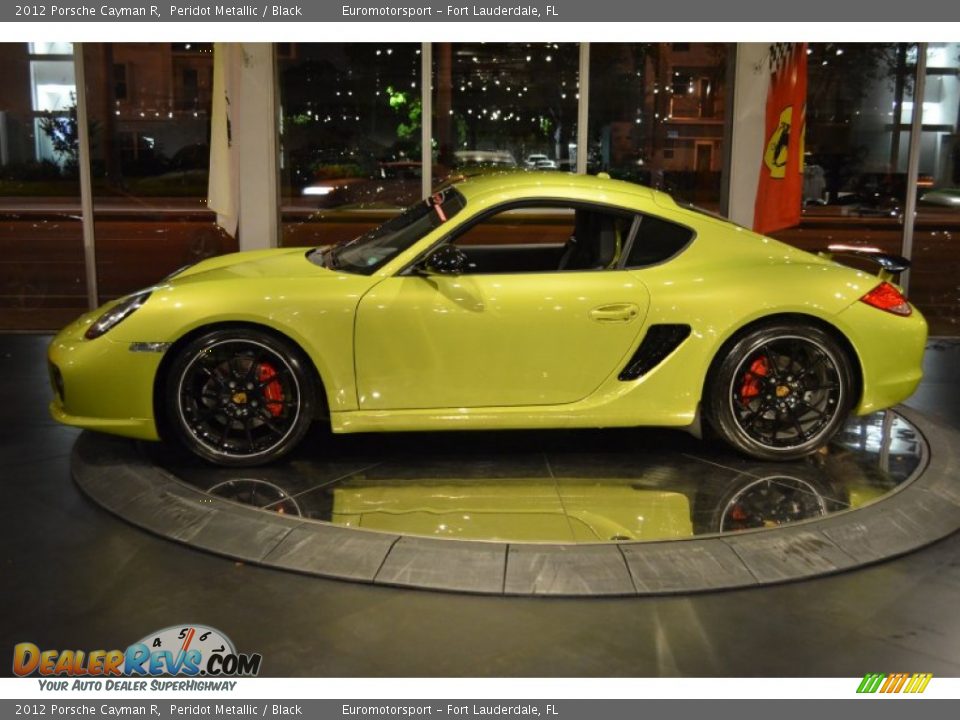 2012 Porsche Cayman R Peridot Metallic / Black Photo #17