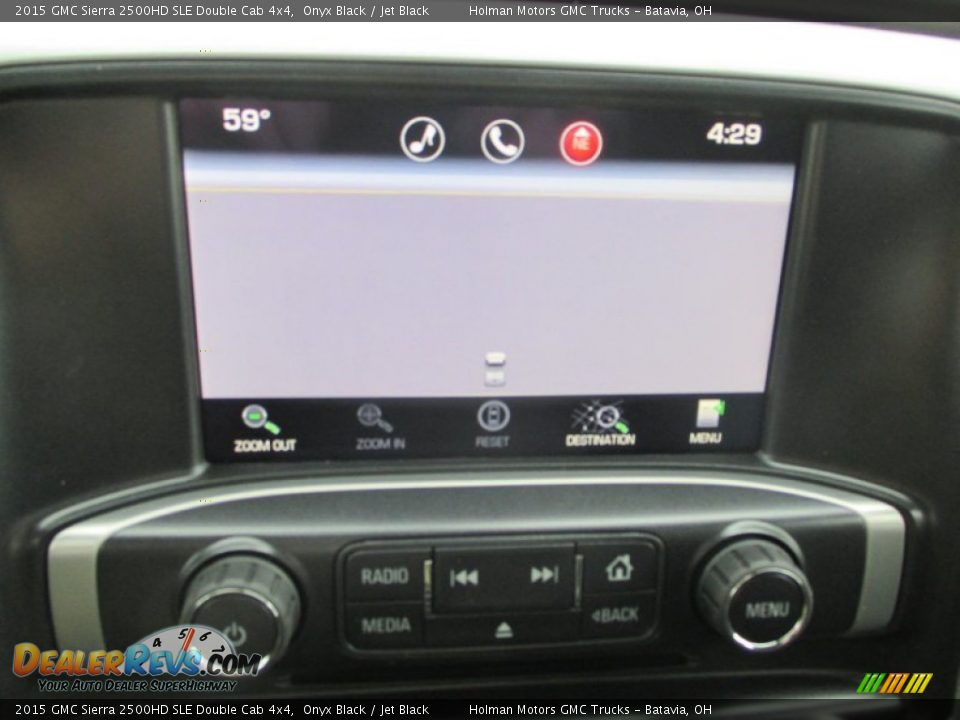 2015 GMC Sierra 2500HD SLE Double Cab 4x4 Onyx Black / Jet Black Photo #13