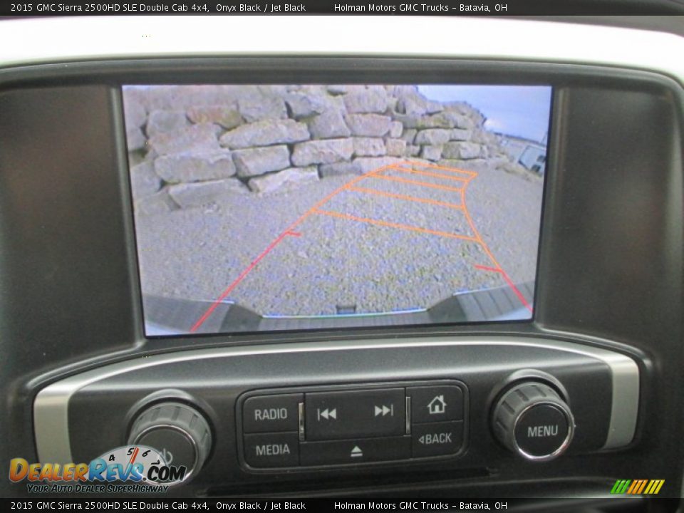 2015 GMC Sierra 2500HD SLE Double Cab 4x4 Onyx Black / Jet Black Photo #15