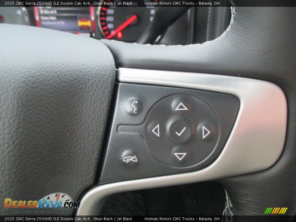 2015 GMC Sierra 2500HD SLE Double Cab 4x4 Onyx Black / Jet Black Photo #20