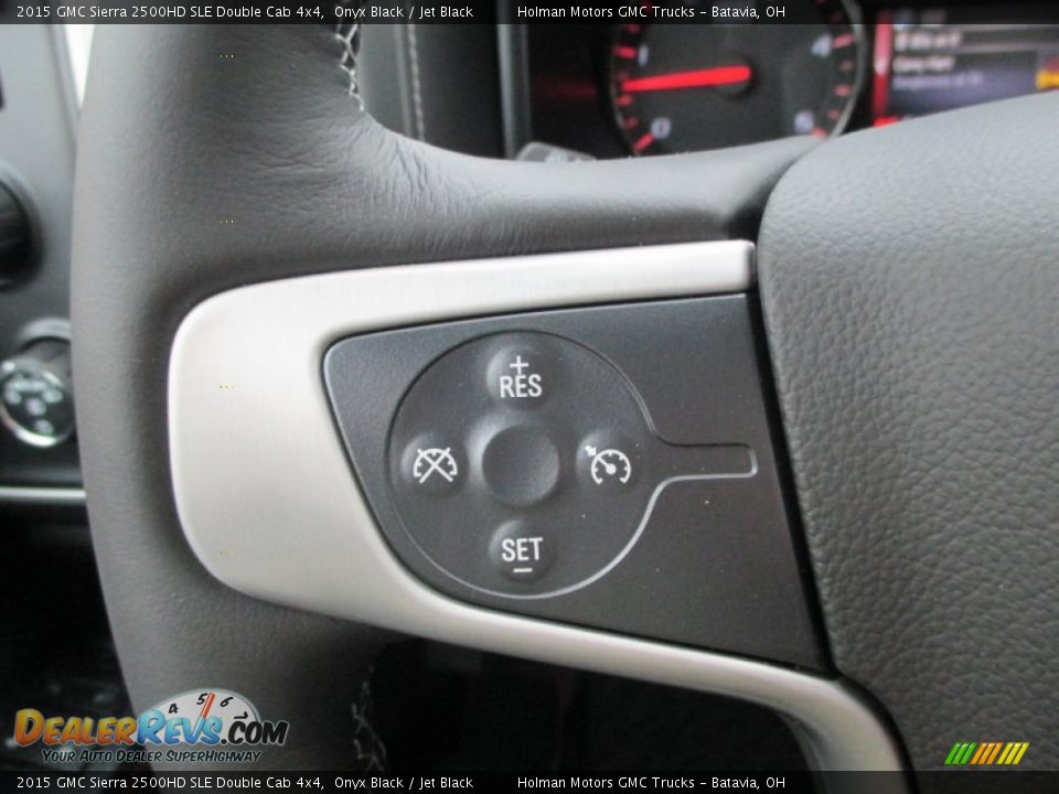 2015 GMC Sierra 2500HD SLE Double Cab 4x4 Onyx Black / Jet Black Photo #21