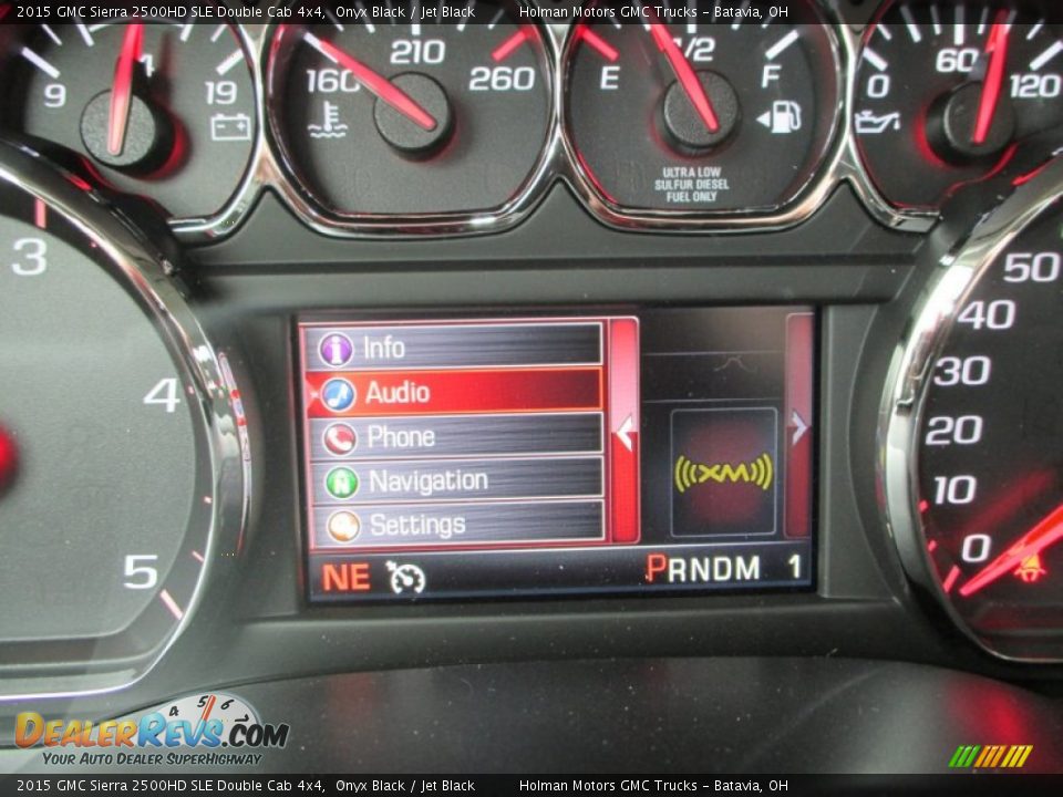 2015 GMC Sierra 2500HD SLE Double Cab 4x4 Onyx Black / Jet Black Photo #24