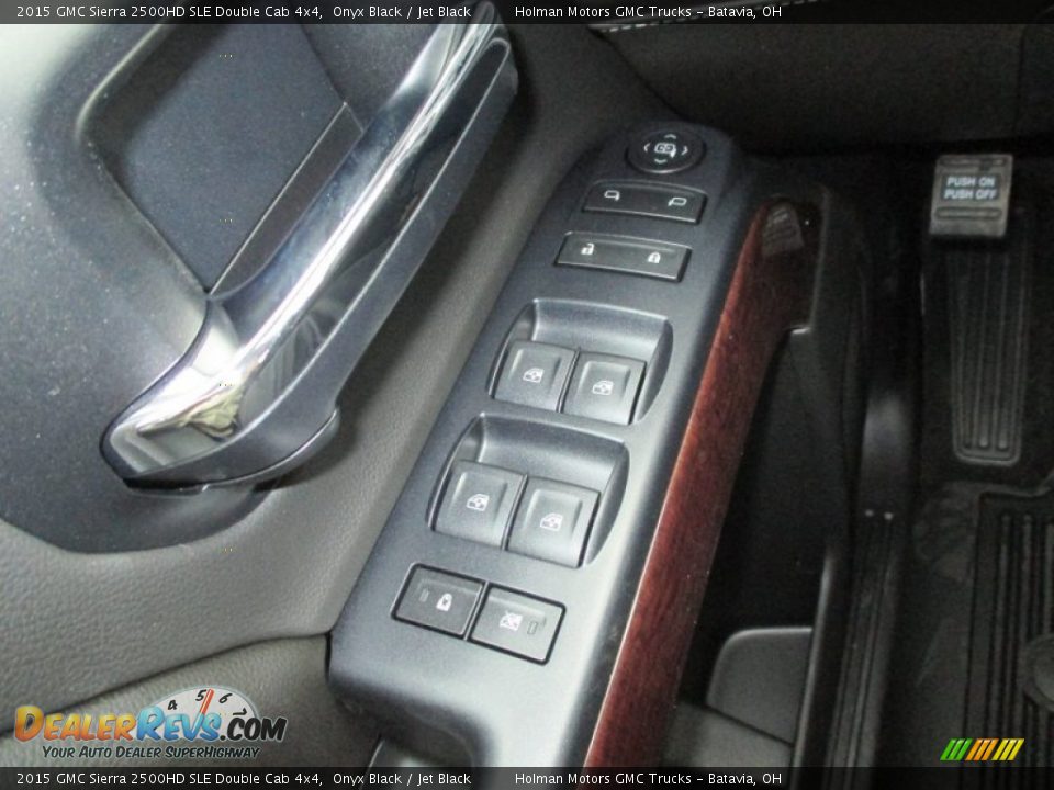 2015 GMC Sierra 2500HD SLE Double Cab 4x4 Onyx Black / Jet Black Photo #25