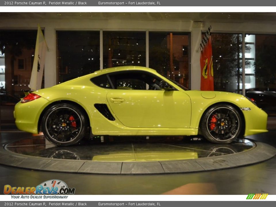 2012 Porsche Cayman R Peridot Metallic / Black Photo #31