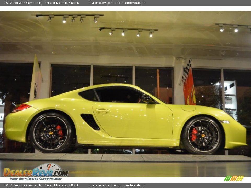 2012 Porsche Cayman R Peridot Metallic / Black Photo #32