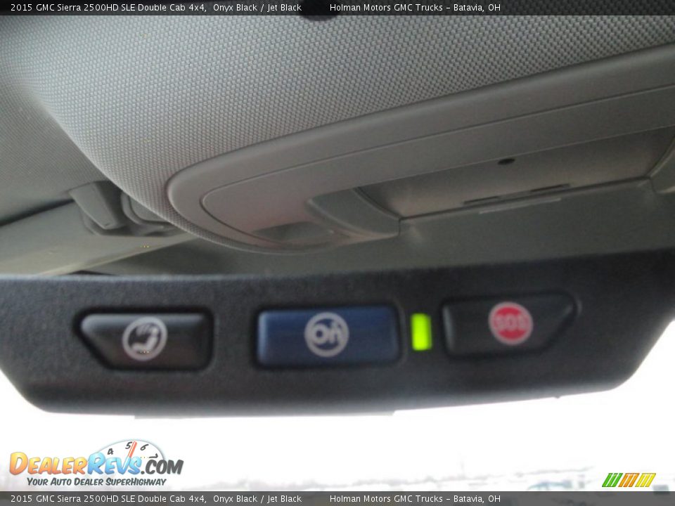 2015 GMC Sierra 2500HD SLE Double Cab 4x4 Onyx Black / Jet Black Photo #27