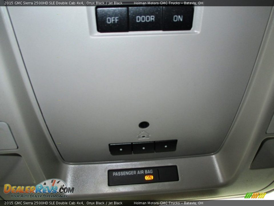 2015 GMC Sierra 2500HD SLE Double Cab 4x4 Onyx Black / Jet Black Photo #28
