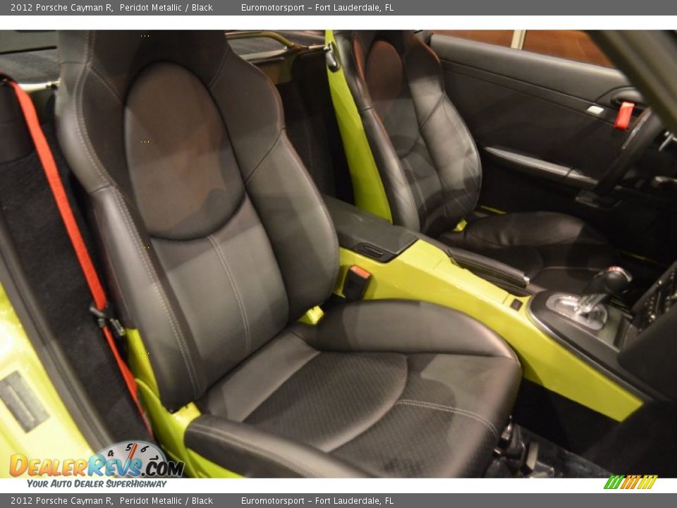 2012 Porsche Cayman R Peridot Metallic / Black Photo #36