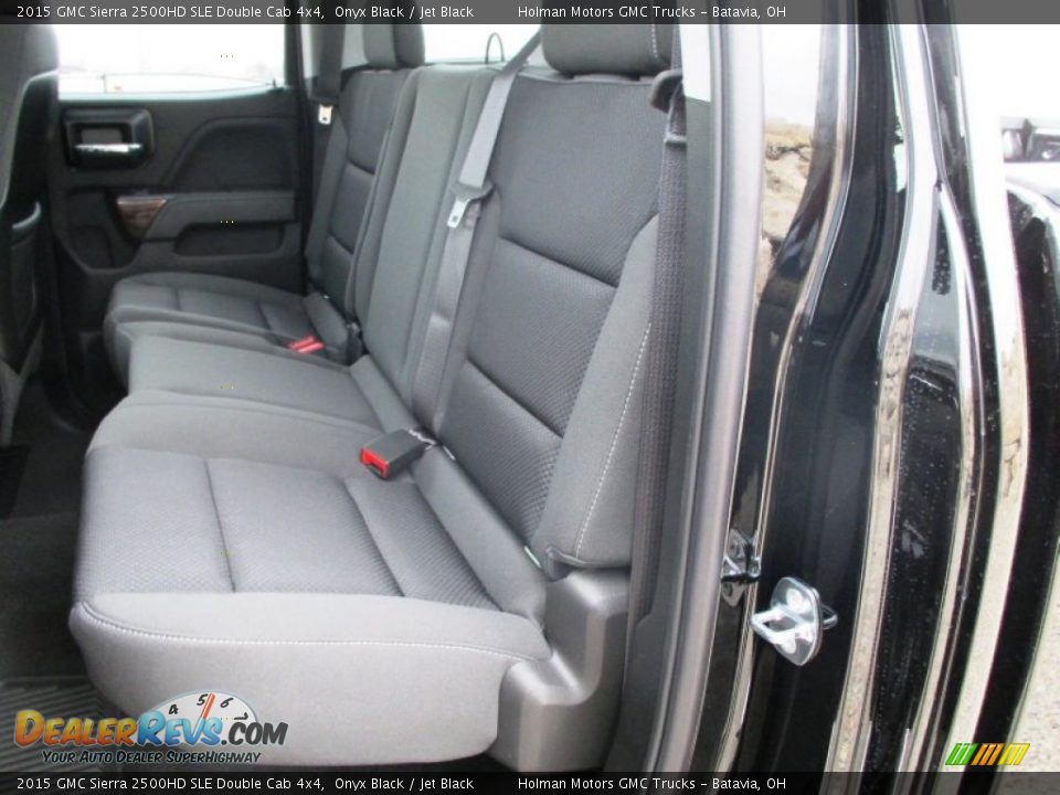 2015 GMC Sierra 2500HD SLE Double Cab 4x4 Onyx Black / Jet Black Photo #30