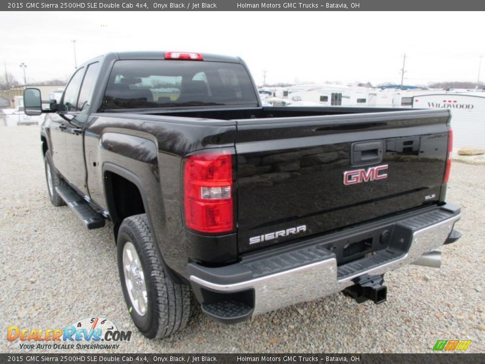 2015 GMC Sierra 2500HD SLE Double Cab 4x4 Onyx Black / Jet Black Photo #32