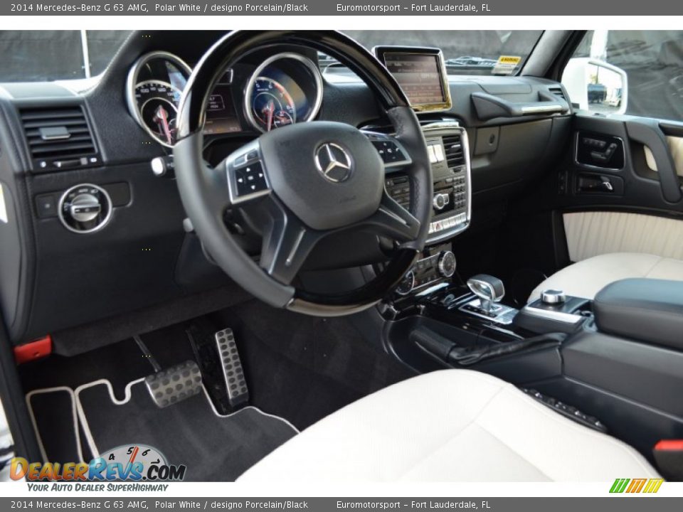 designo Porcelain/Black Interior - 2014 Mercedes-Benz G 63 AMG Photo #26