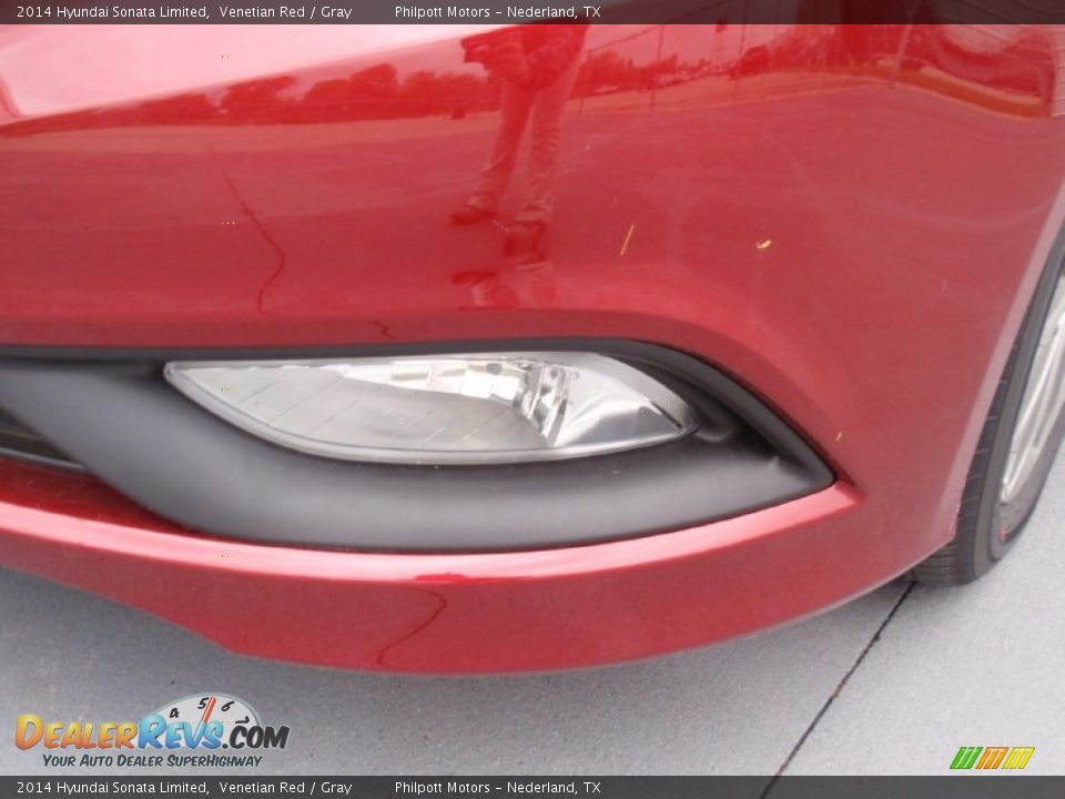 2014 Hyundai Sonata Limited Venetian Red / Gray Photo #12