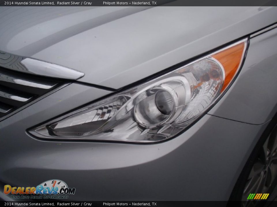 2014 Hyundai Sonata Limited Radiant Silver / Gray Photo #9