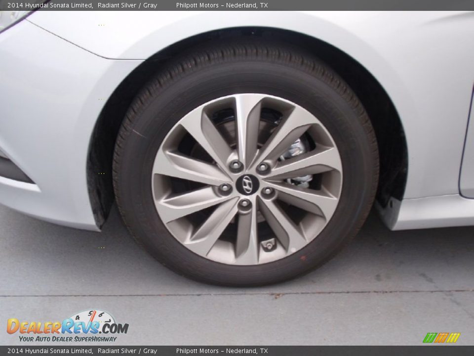 2014 Hyundai Sonata Limited Radiant Silver / Gray Photo #12