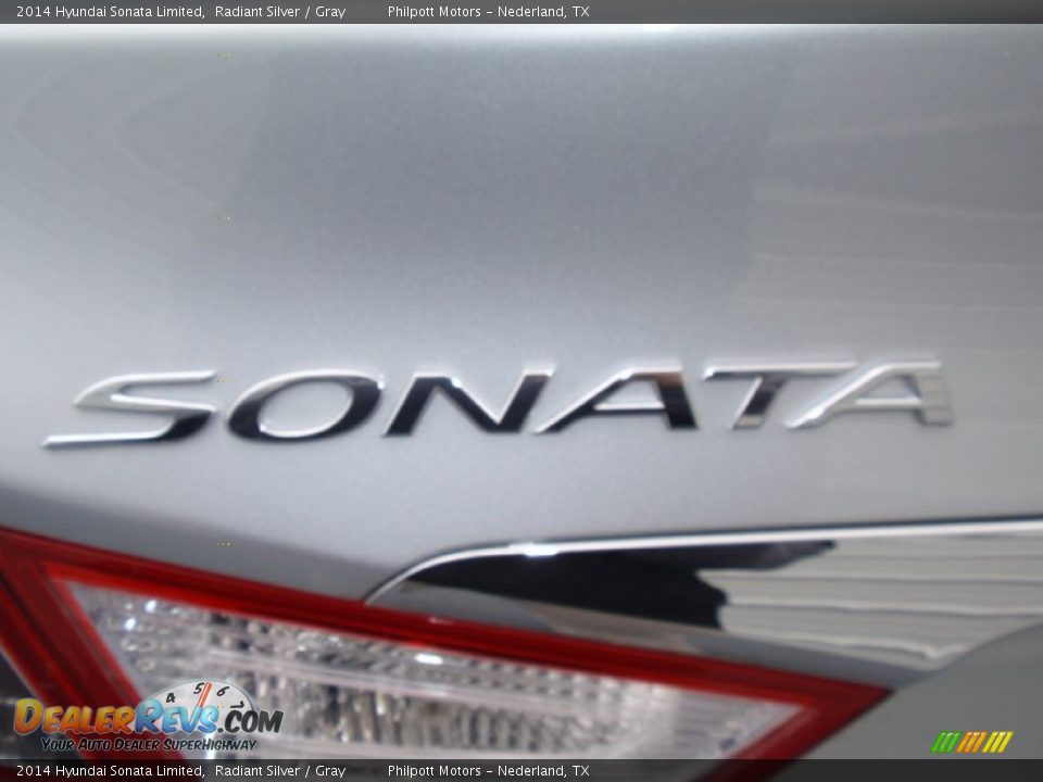 2014 Hyundai Sonata Limited Radiant Silver / Gray Photo #14