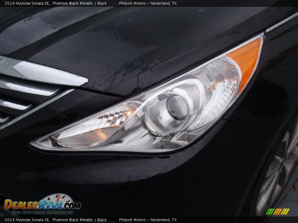 2014 Hyundai Sonata SE Phantom Black Metallic / Black Photo #9