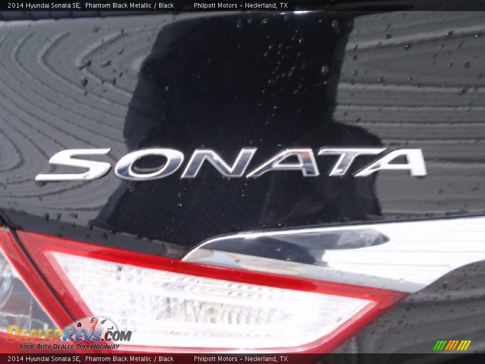 2014 Hyundai Sonata SE Phantom Black Metallic / Black Photo #14