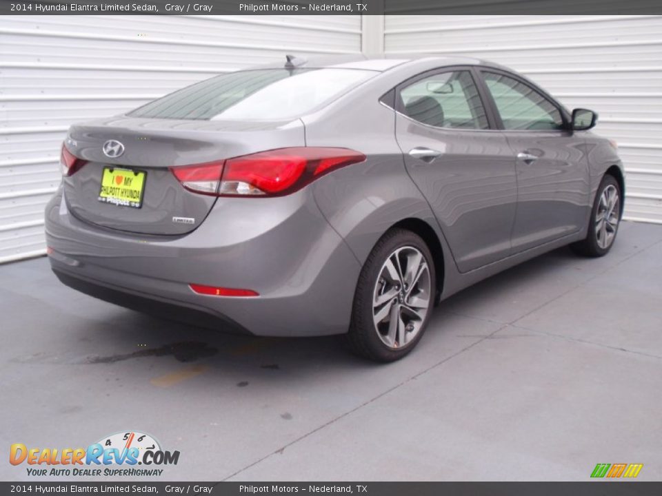 2014 Hyundai Elantra Limited Sedan Gray / Gray Photo #4