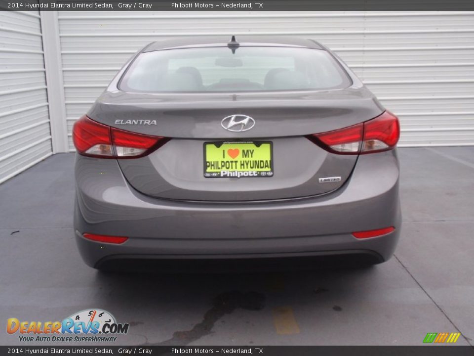2014 Hyundai Elantra Limited Sedan Gray / Gray Photo #5