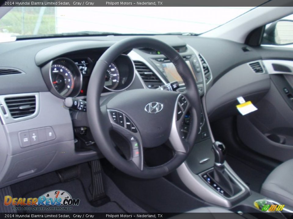 2014 Hyundai Elantra Limited Sedan Gray / Gray Photo #25