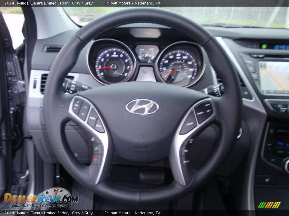2014 Hyundai Elantra Limited Sedan Gray / Gray Photo #32