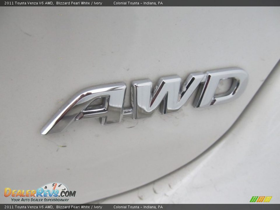 2011 Toyota Venza V6 AWD Blizzard Pearl White / Ivory Photo #6