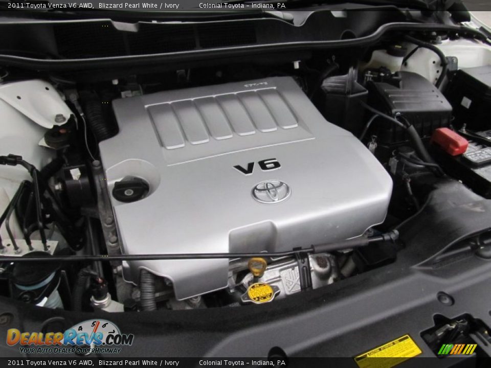 2011 Toyota Venza V6 AWD Blizzard Pearl White / Ivory Photo #11