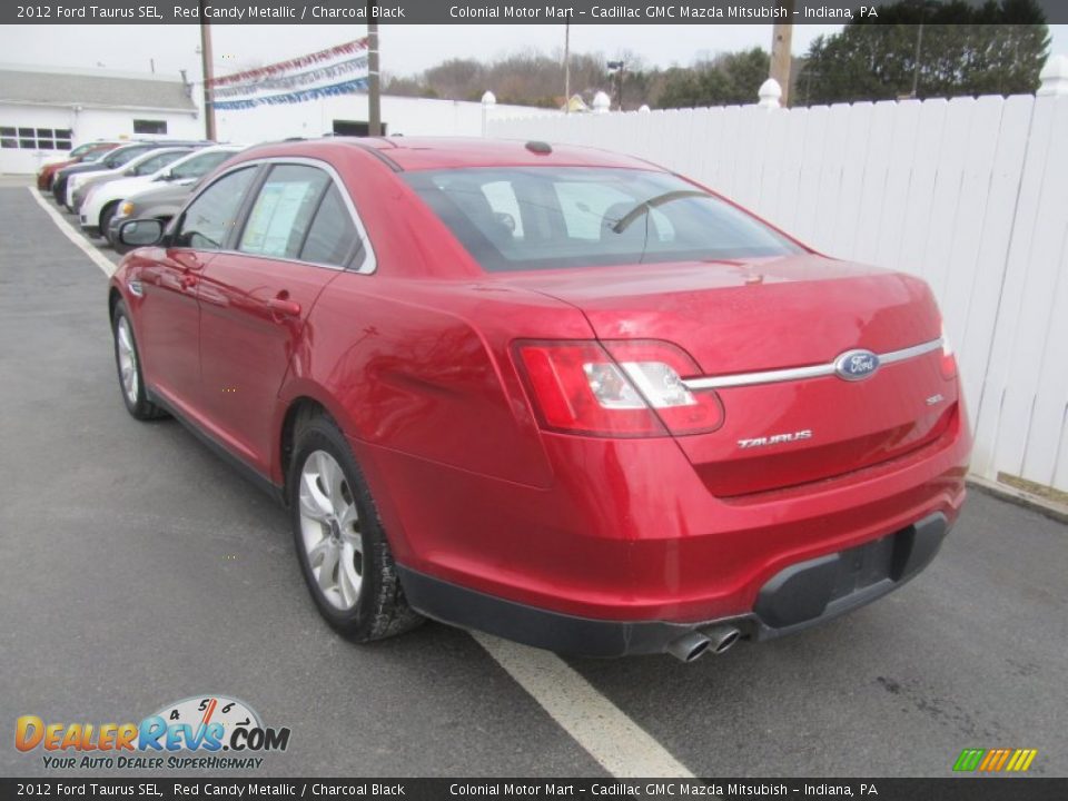2012 Ford Taurus SEL Red Candy Metallic / Charcoal Black Photo #4